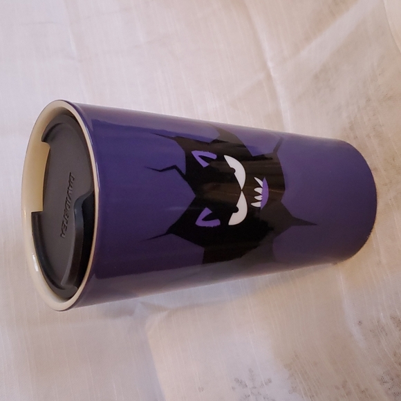 David's Tea Halloween Purple Bat Ceramic Mug - Picture 1 of 7